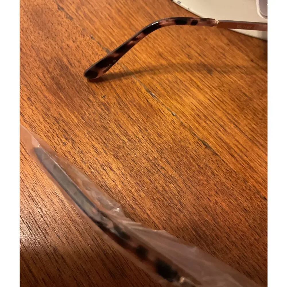 NWT Falls Creek Aviator Gold Metal Rim Tortoise Shell Ear PCs